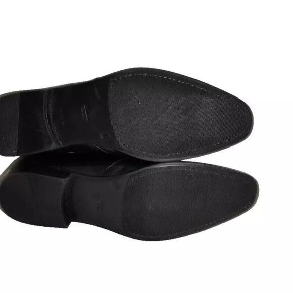 New! M By Bruno Magli Luciano Slip-On Leather Loafer Black Size 10.5 M DD381